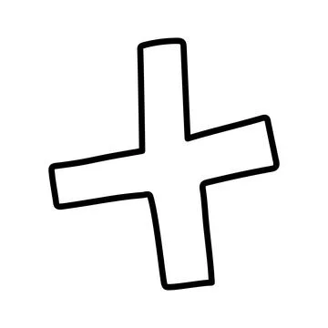 A cross. Medicine items isolated Stock Illustration