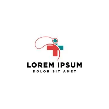 Cross medicine logo template, vector illustration or icon elements イラスト素材