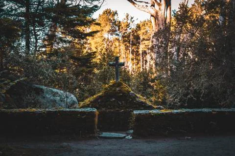 Cross in a monastery, Sintra Stock Photos