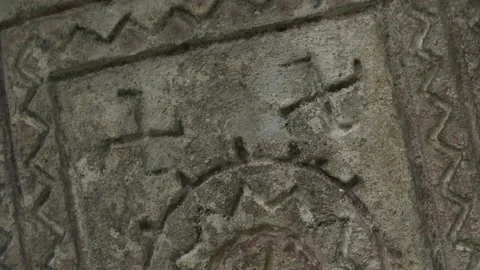 Cross on the monument Stock Footage 131394360