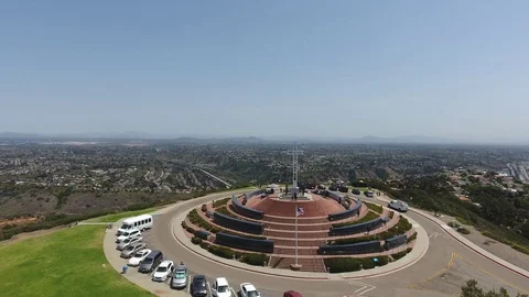 Cross Mt.Soledad Stock Footage 88557087