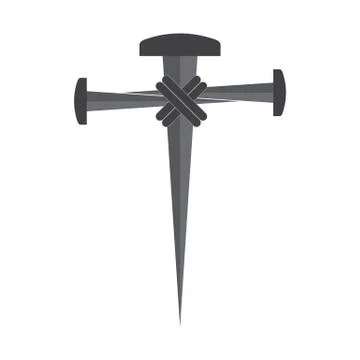 Cross of nails Stock Illustration