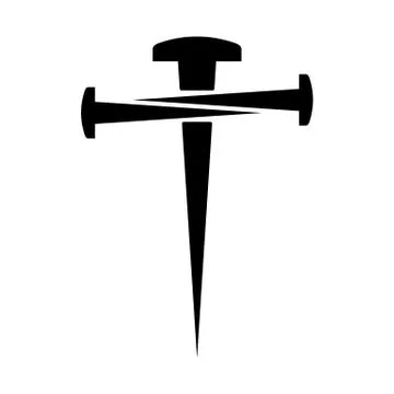 Cross of nails Stock Illustration