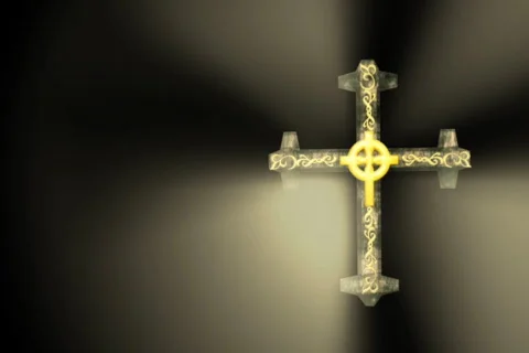 Cross NTSC Alpha Stock Footage 263734