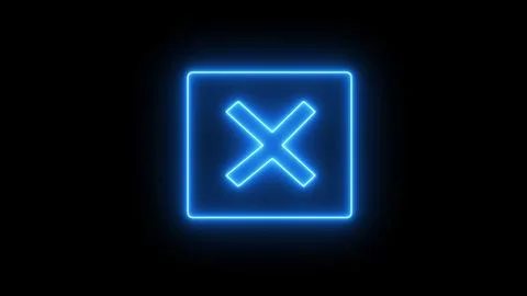 Cross or X check marks. Checkmark blue icons, isolated. Simple check marks... Stock Illustration