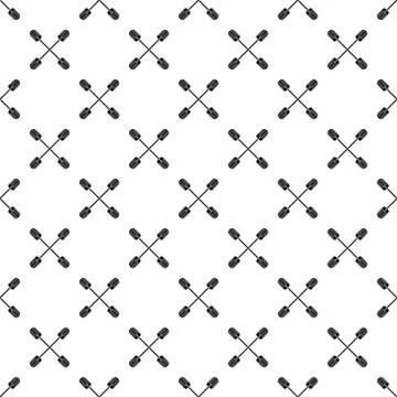 Cross paddle pattern seamless vector Stock-Illustration
