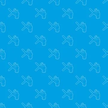 Cross painted with a balloon pattern vector seamless blue イラスト素材