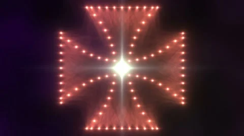 Cross pattee Lights 01 Video stock 8643190