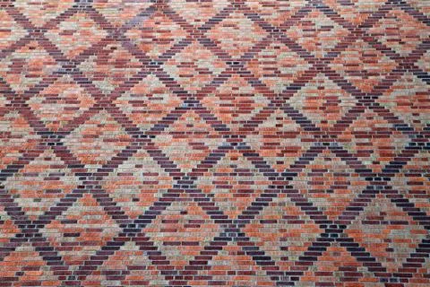 Cross pattern bricks Stock Photos