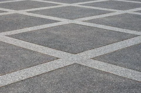 Cross pattern pavement Stock Photos