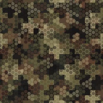 Cross pavement ornament seamless pattern. Camouflage mosaics wallpaper Stockillustratie