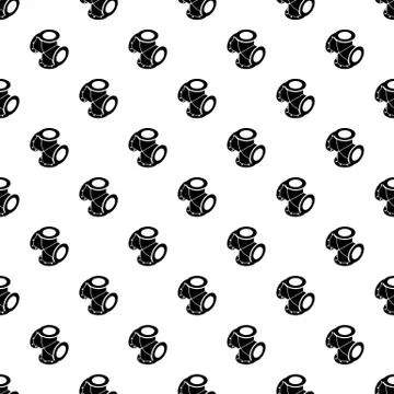 Cross pipe water pattern seamless Stock Illustration