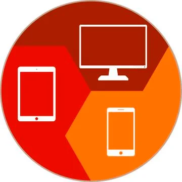 Cross platform content イラスト素材