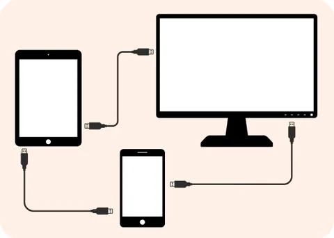 Cross platform content イラスト素材