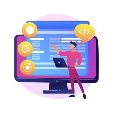 Cross-platform frameworks abstract concept vector illustration. Stockillustratie