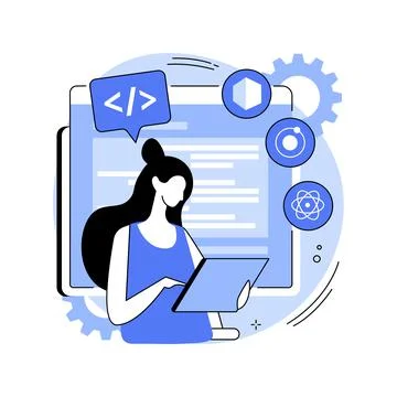 Cross-platform frameworks abstract concept vector illustration. イラスト素材