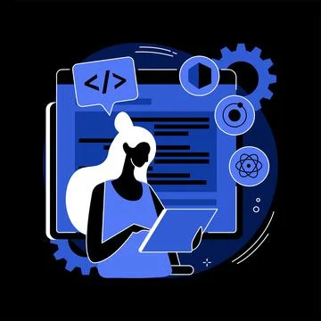 Cross-platform frameworks abstract concept vector illustration. Stockillustratie