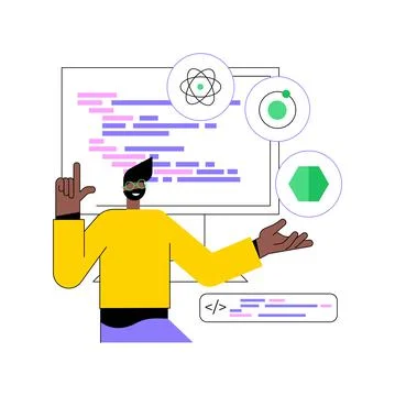 Cross-platform frameworks abstract concept vector illustration. Stockillustratie