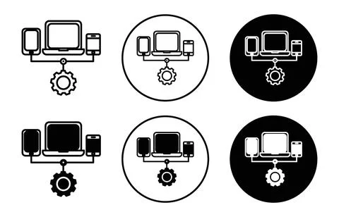 Cross platform icon Stock Illustration