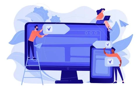 Cross-platform software concept vector illustration. イラスト素材