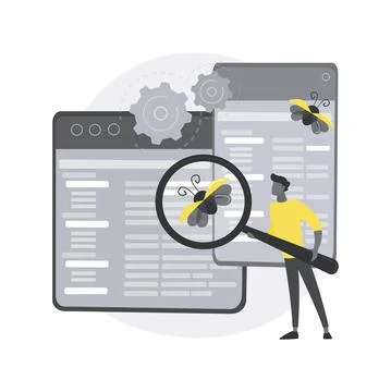 Cross-platform testing abstract concept vector illustration. イラスト素材