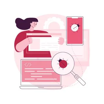 Cross-platform testing abstract concept vector illustration. Stock Illustration