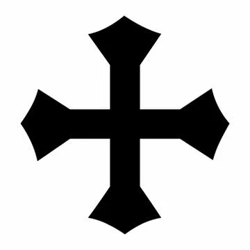 Cross Pommee icon Stock Illustration
