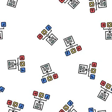 Cross posting vector seamless pattern Stock Illustration