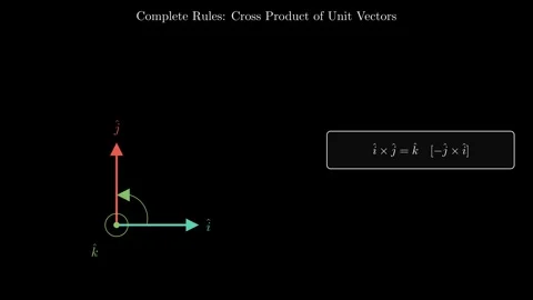 Cross product of unit vectors 스톡 동영상 335190495