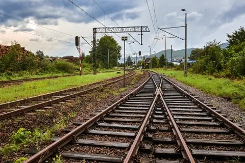 Cross rail Stock Photos