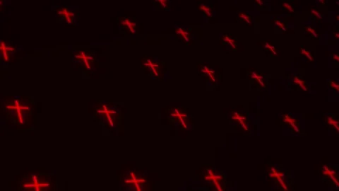 Cross Repeater Wall Scroll 01 Stock Footage 150185532