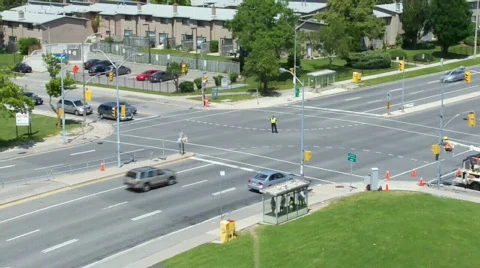 Cross road Stock Footage 450801