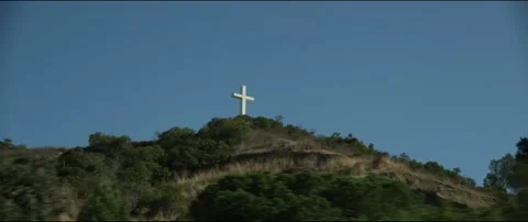 Cross by road Stock Footage 155550909