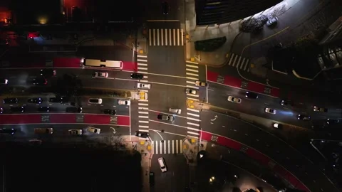 Cross Road Intersection Stock Footage 230936568