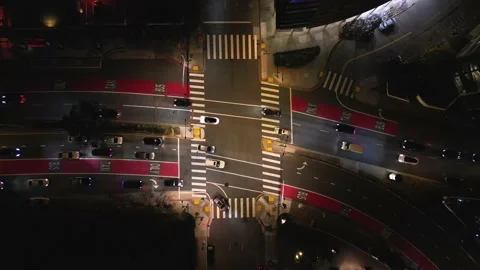 Cross Road Intersection Stock Footage 230936574