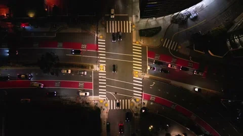 Cross Road Intersection Stock Footage 230936580