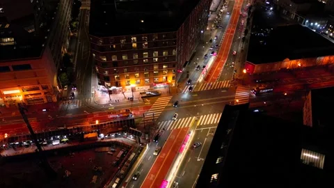 Cross Road Intersection Stock Footage 230936605