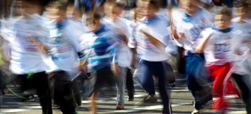 Cross runners Stock Photos