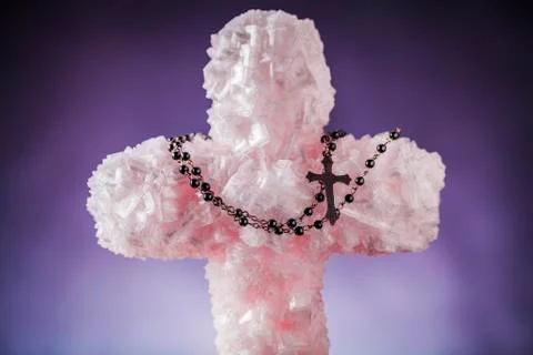 Cross of salt Foto stock