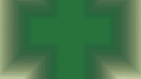 Cross on screen green screen creative design emotion frame figure colorful Stock-Footage 335697213