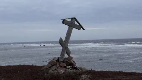 Cross on the sea. 動画素材 194030066