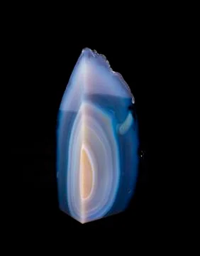 Cross section of amethyst geode Stock Photos