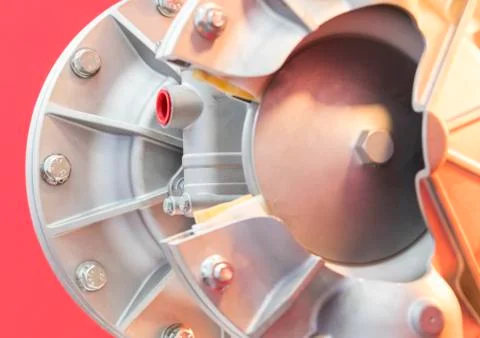 Cross section of diaphragm pump Stock Photos