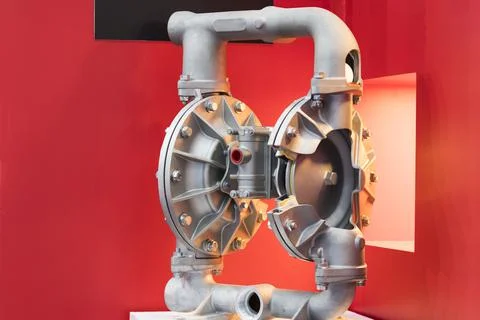 Cross section of diaphragm pump Stock Photos