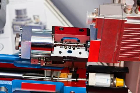 Cross section of engine part Stock Photos