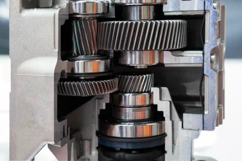 Cross Section of  industrial pump Stock Photos