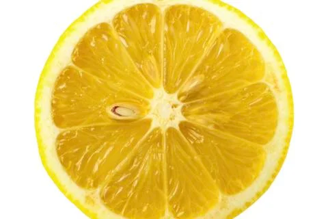 Cross-section of lemon Stock Photos