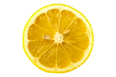 Cross-section of lemon Stock Photos