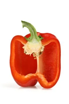 Cross section pepper Stock Photos