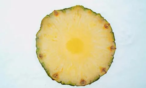 A cross-section of a pineapple Stock Photos
